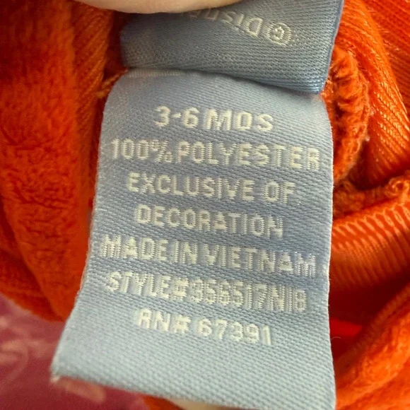 Vintage Y2K Disney Winnie the Pooh Tigger Tiger Dress Up Baby Costume 3-6 months - Picture 7 of 7